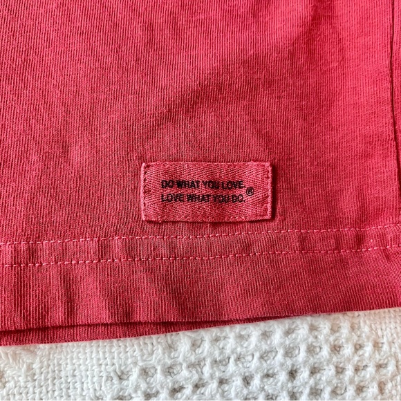 Life is Good Vintage Red Crusher Tee with winking beer can - Picture 7 of 10